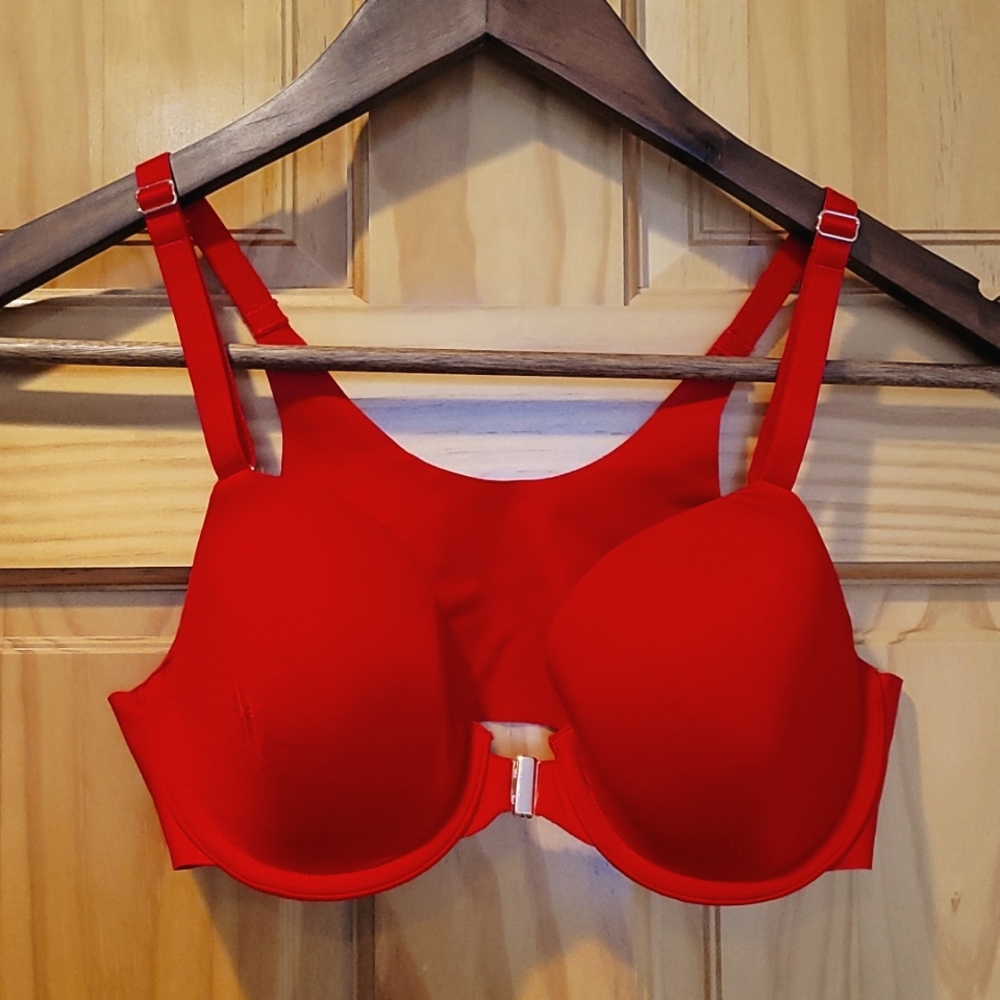 Soma vanishing 360 perfect coverage bra red size 32B
